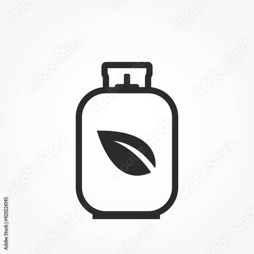 biogas tank line icon. eco, environment and alternative energy symbol