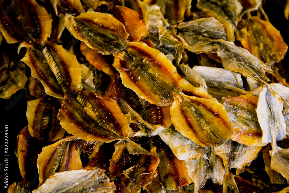 Dried seafood on the market in Bangkok, Thailand Dried seafood on the market in Bangkok, Thailand