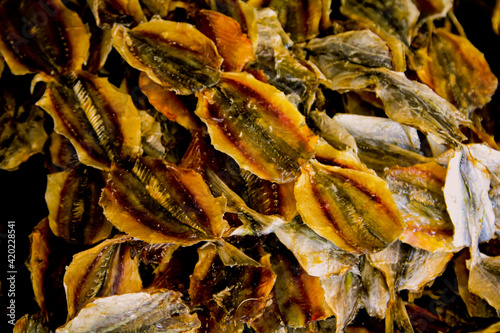 Dried seafood on the market in Bangkok, Thailand