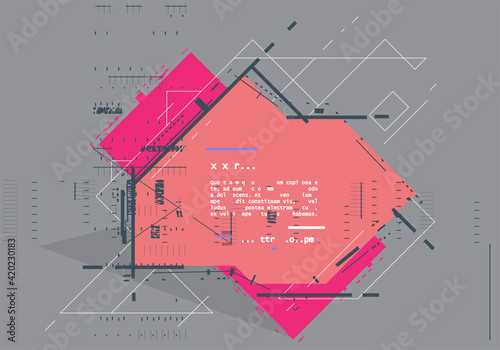 Vector, abstract geometric background