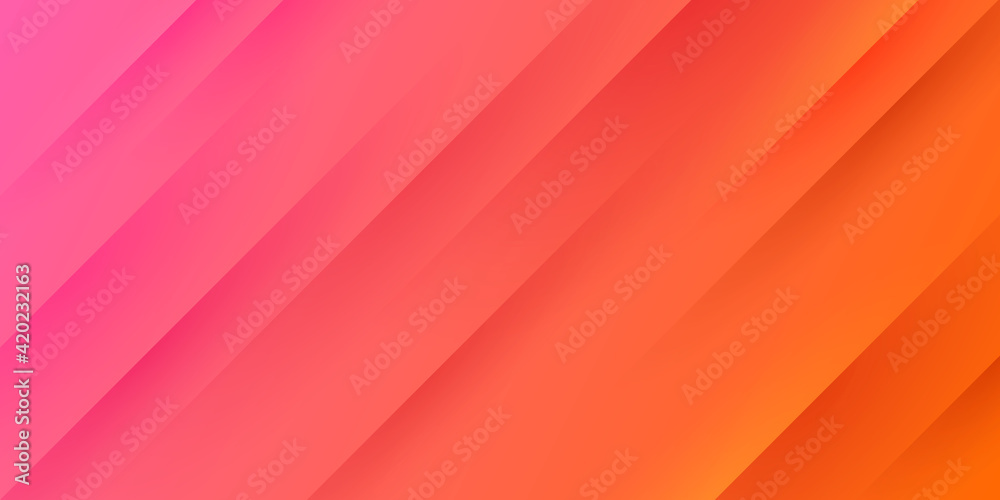 Abstract light red pink & orange gradient background with diagonal ...