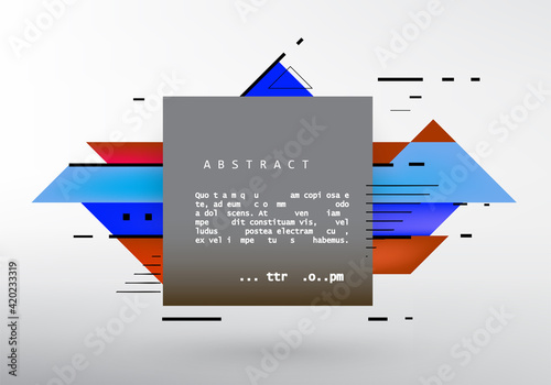 Vector, abstract geometric background