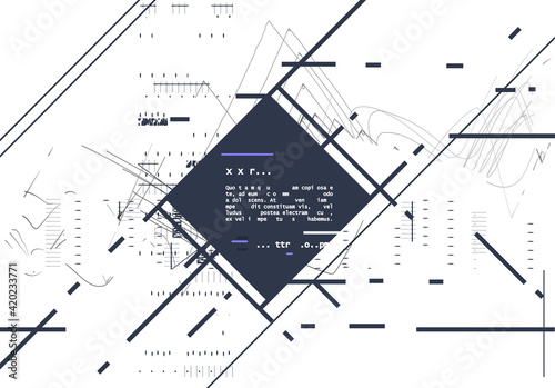Vector, abstract geometric background