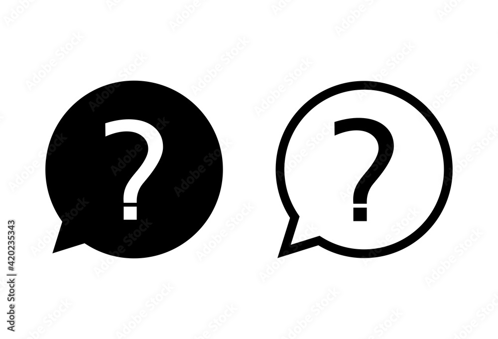 Question icon set. question mark icon vector. Question icon set. question mark icon vector.