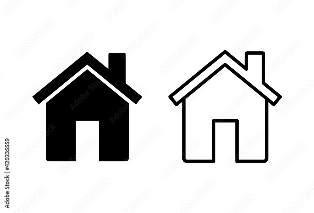 House icon set. Home icon vector House icon set. Home icon vector
