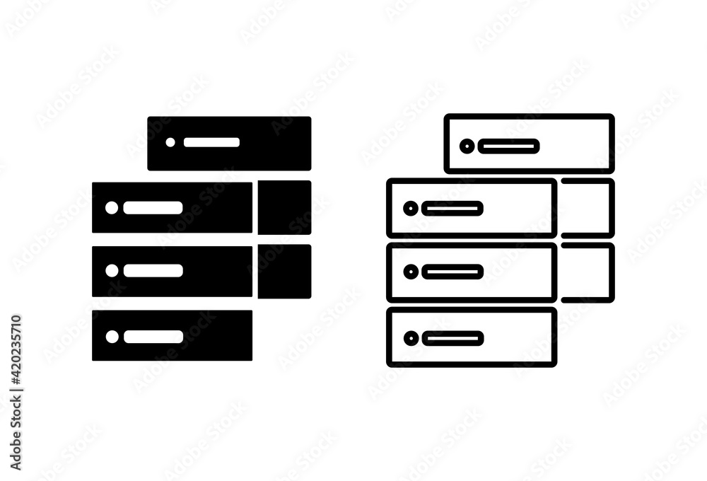 Database icon set. database vector icon Database icon set. database vector icon