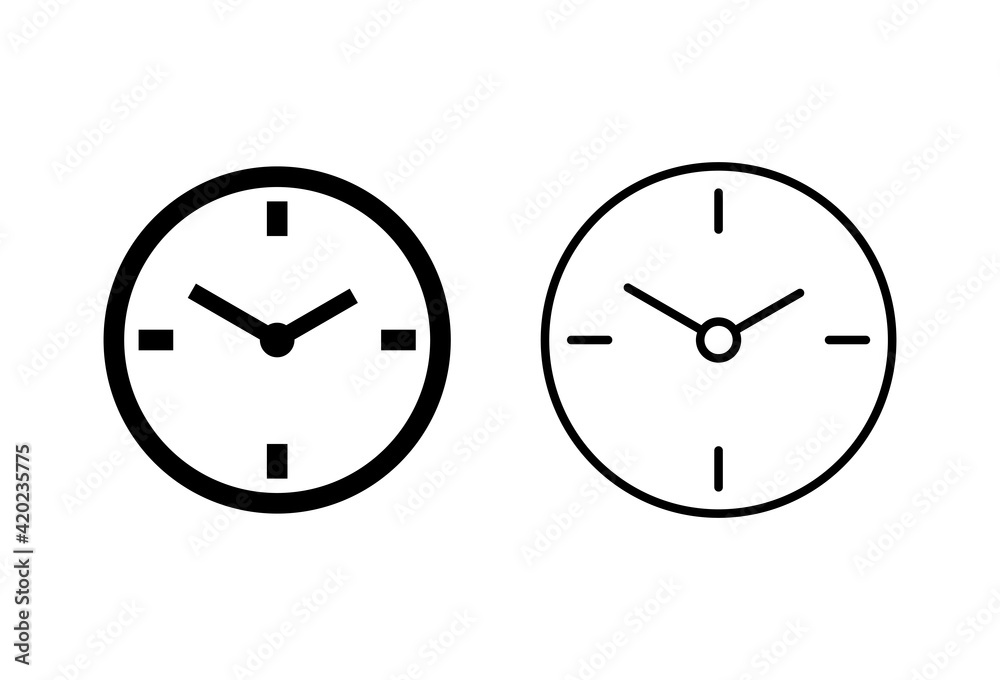 Clock icon set. Time icon vector. watch icon symbol Clock icon set. Time icon vector. watch icon symbol