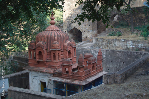 Closeup shot of the Shiva Temple, India, photo