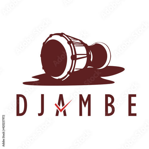 Drum Music Logo Design vector
