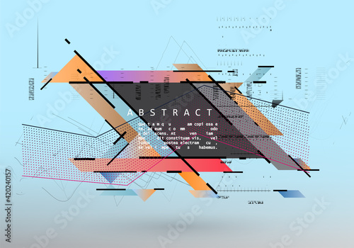 Vector, abstract geometric background