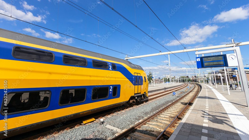 Netherlands central train station in Arnhem. Netherlands central train station in Arnhem.