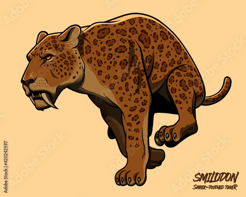 Sabertooth Tiger Running