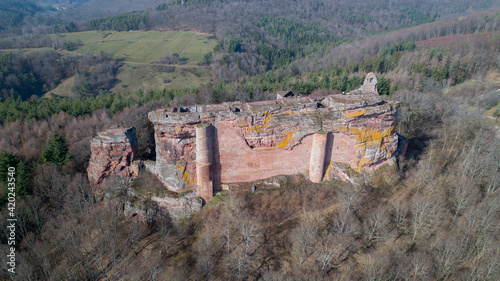 Château du Fleckenstein en drone