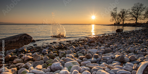 Sonnenuntergang über dem Bodensee