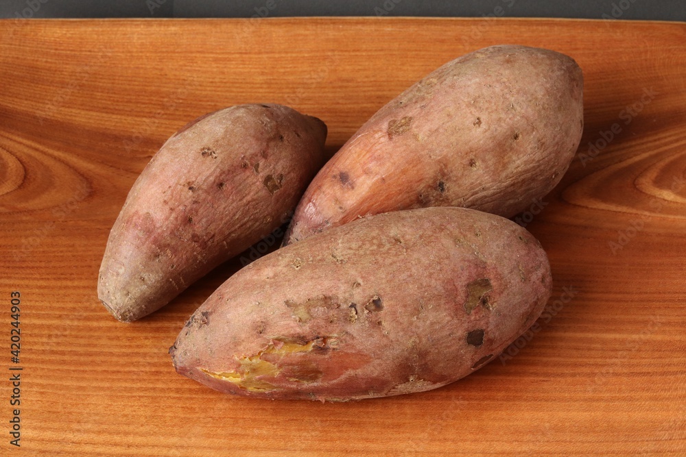 Cooked Japanese sweet potato Cooked Japanese sweet potato