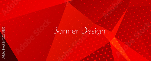 Abstract elegant geometric decorative design banner background photo