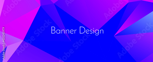 Abstract geometric modern decorative design banner pattern background photo