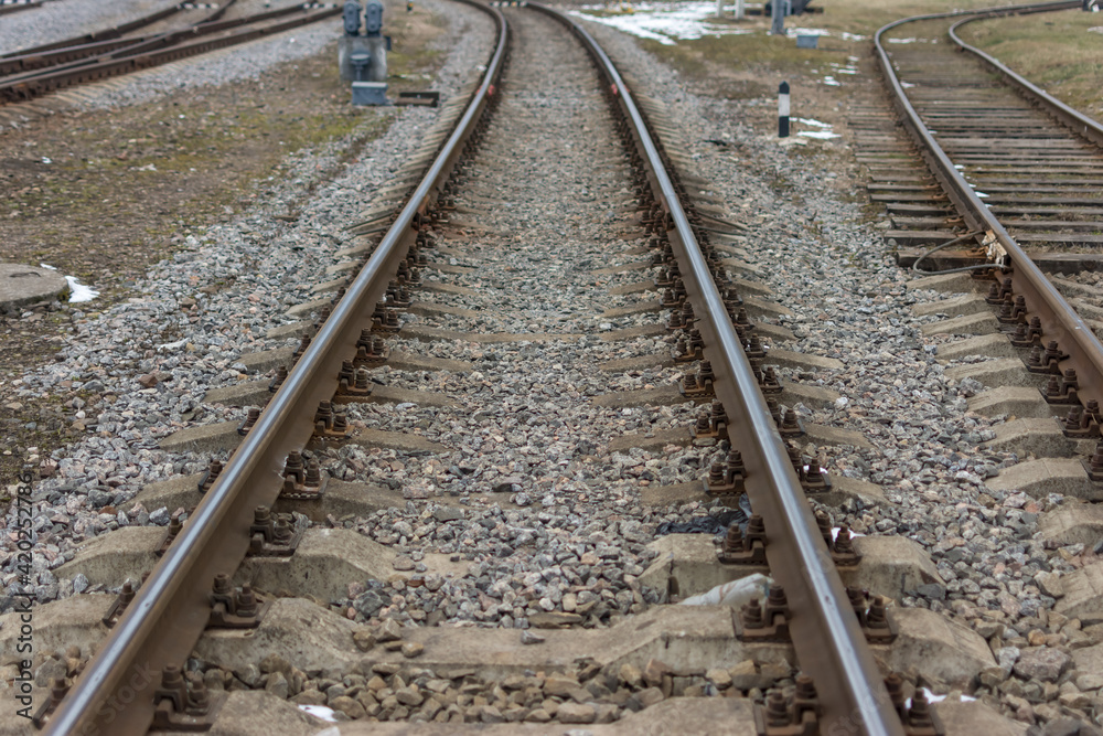 track development of the railway station in disrepai