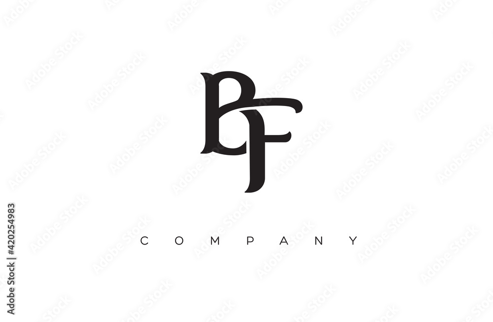 initial BF logo design vector initial BF logo design vector