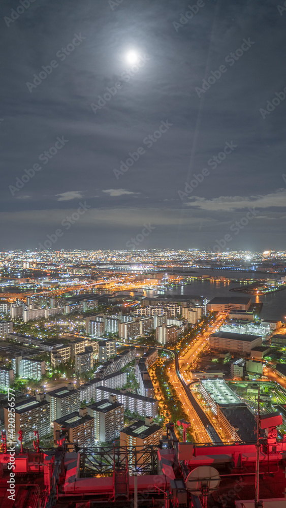 Naklejka premium view of the city