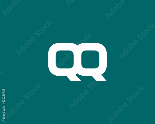 QQ Q letter logo design vector template