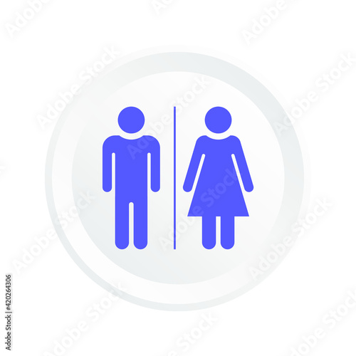 gender symbols for toilets and special places