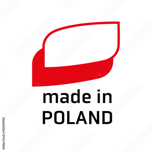 Wyprodukowano w Polsce PRODUKT POLSKI made in poland znak ikona symbol na opakowania photo