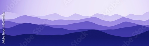 design hills peaks in night time digitally made backdrop illustration