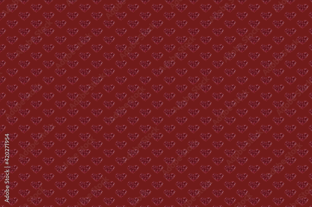 Pattern with garnet seeds on a red background Pattern with garnet seeds on a red background