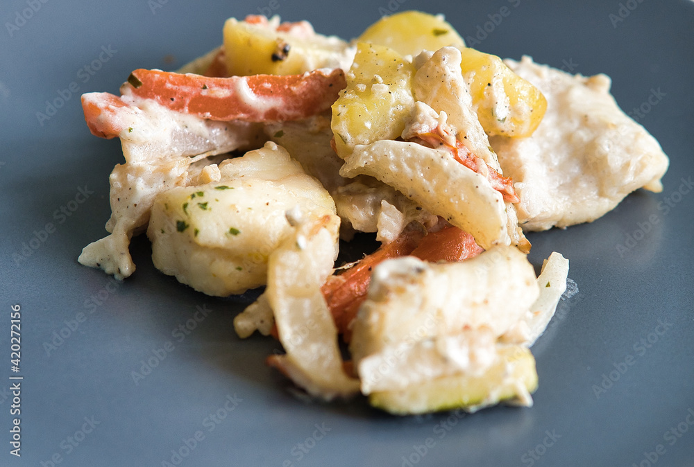 Blanquette de loup de mer au citron jaune Blanquette de loup de mer au citron jaune