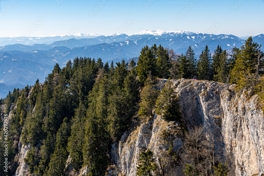 View from Rote Wand in Tyrnau, Austria View from Rote Wand in Tyrnau, Austria