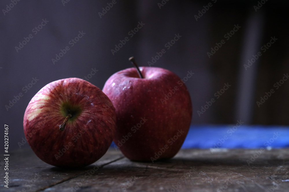 Ripe red apples Ripe red apples