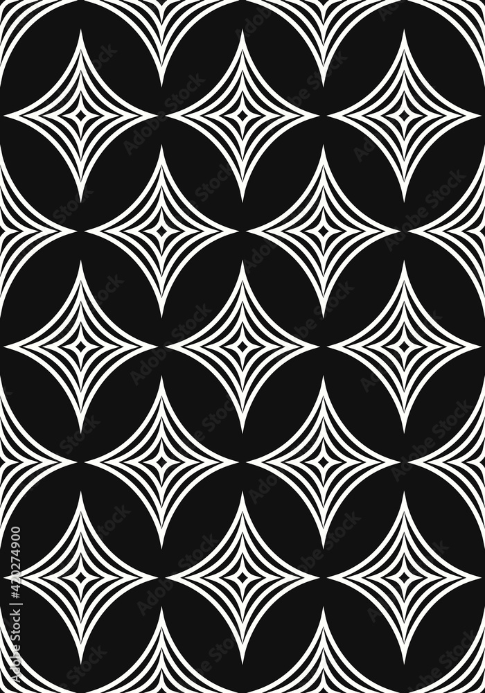 vector modern white four point star lines on black background for brochure banner and publication vector modern white four point star lines on black background for brochure banner and publication