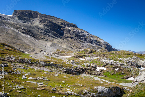 Mountain landscape in French alps