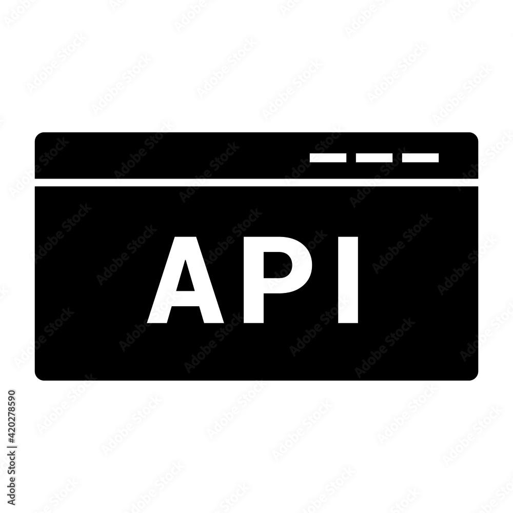 Api Code Icon isolated on white background flat style. Api Code Symbol for your Web Site design, Logo, App, UI. Vector Illustration. Api Code Icon isolated on white background flat style. Api Code Symbol for your Web Site design, Logo, App, UI. Vector Illustration.