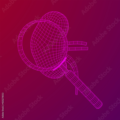 Kidneys human anatomy internal organ with magnifying glass