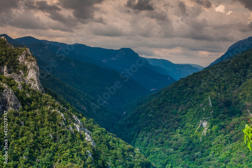 Iron gates national park, between Serbia and Romania