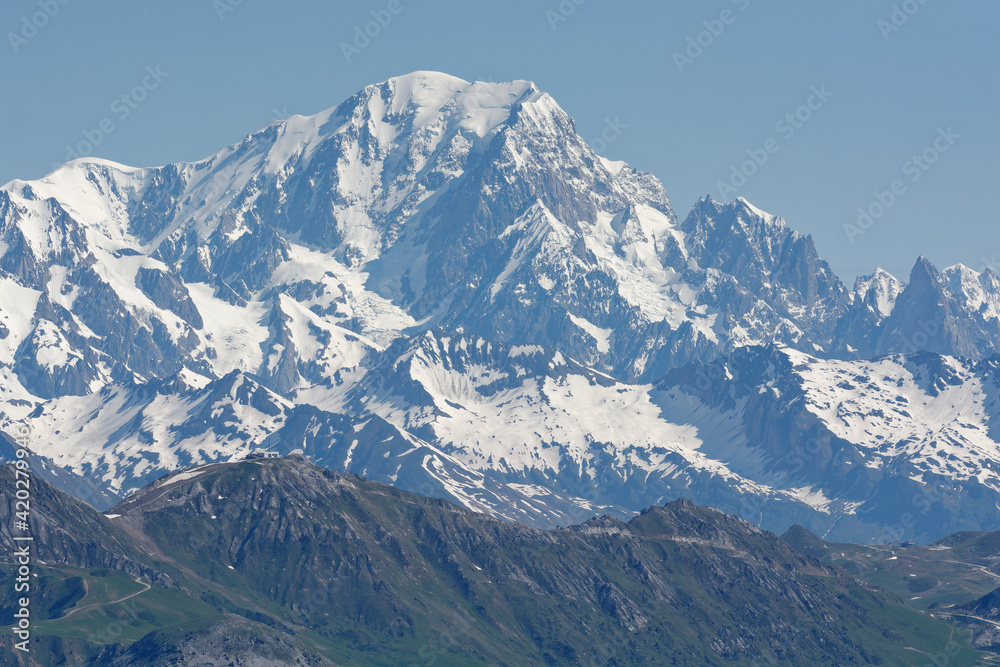 Mont Blanc seen from the Parc de la Vanoise