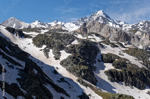 Moutains scenery of Vanoise National Park (French Alps)