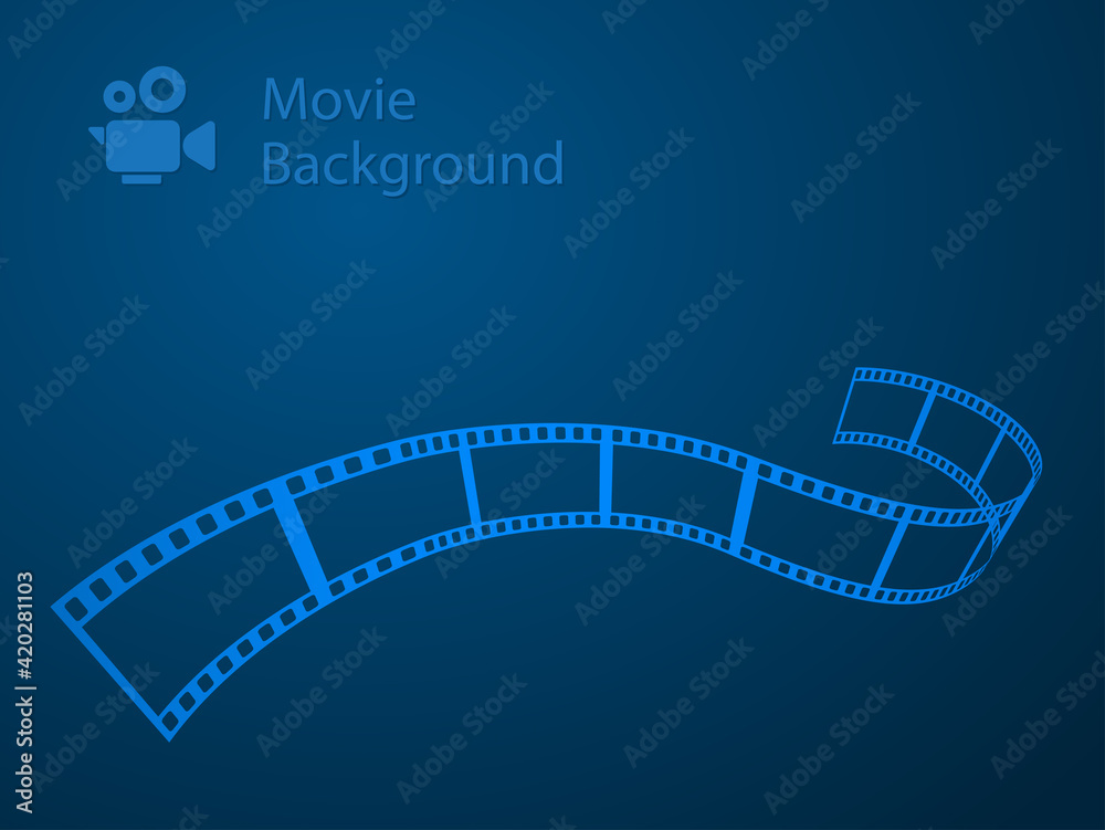 blue movie abstract background