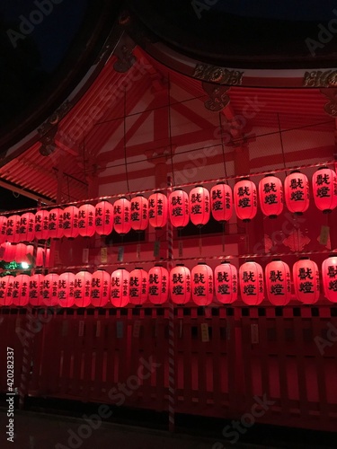 Night view of Fushimi Inari Taisha (Shrine)