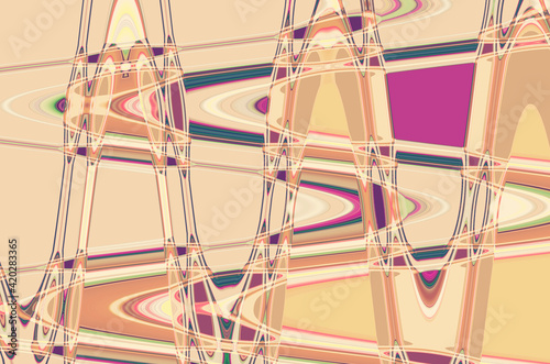 Abstract chaotic pattern, colorful background.