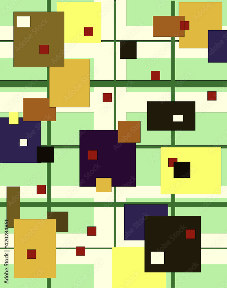 seamless pattern with squares seamless pattern with squares