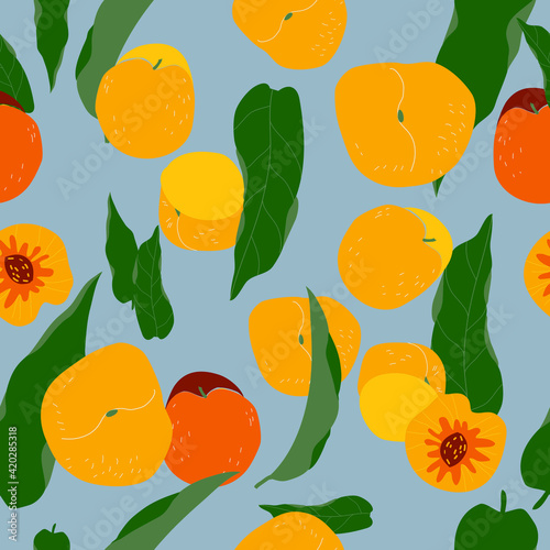 seamless pattern with fruits