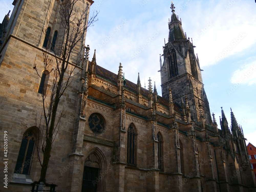 Reutlingen, Deutschland: Die gotische Marienkirche
