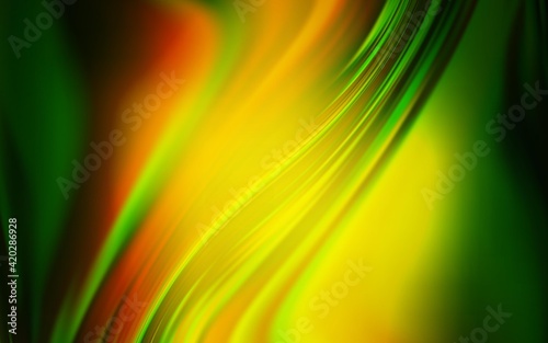 Light Green  Yellow vector abstract blurred background.
