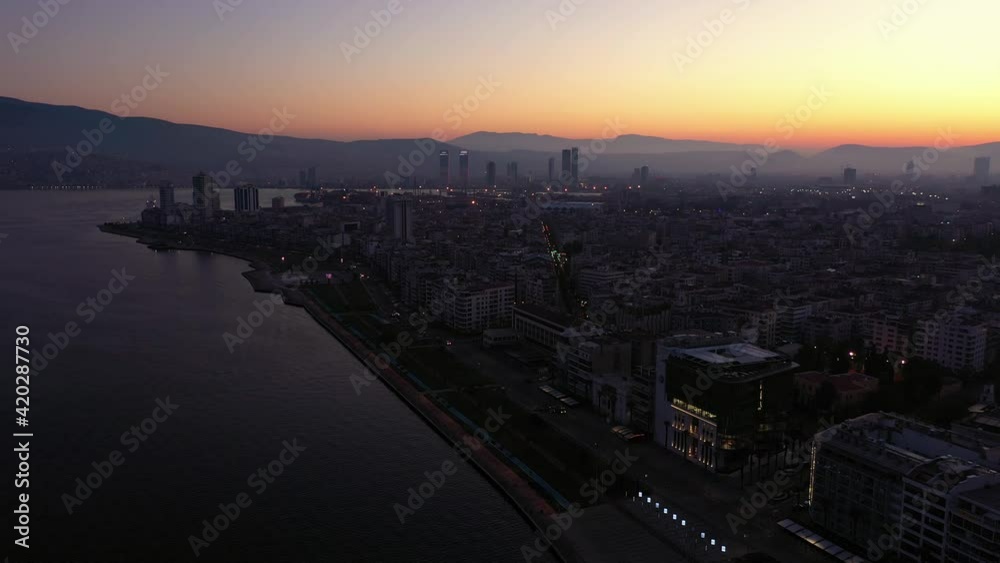 Izmir city in Aegean coast of Turkey. Izmir city in Aegean coast of Turkey.