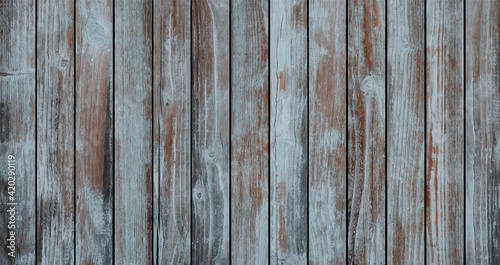 Shabby wooden wall made of aged barn boards, EPS 10 vector. Old wood texture with knot and scratches. 