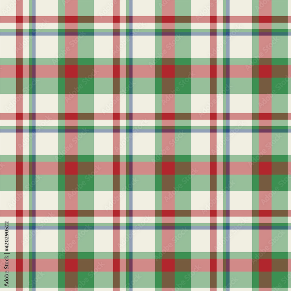 Plaid seamless pattern. Vector background of textile ornament. Flat fabric design. Plaid seamless pattern. Vector background of textile ornament. Flat fabric design.
