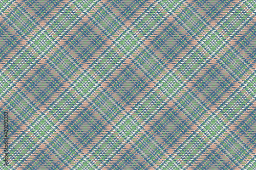 Seamless pattern of scottish tartan plaid. Repeatable background with check fabric texture. Vector backdrop striped textile print.